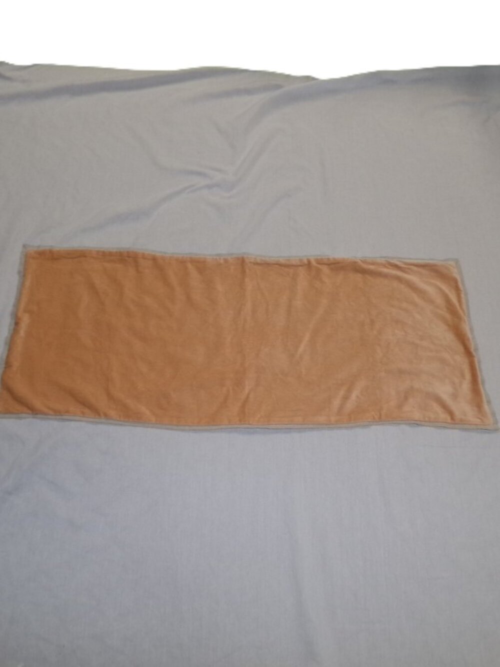 NEW Annie Selke MARIE FLANIGAN Gehry Velvet Linen NUDE 16"x40" Pillow Sham